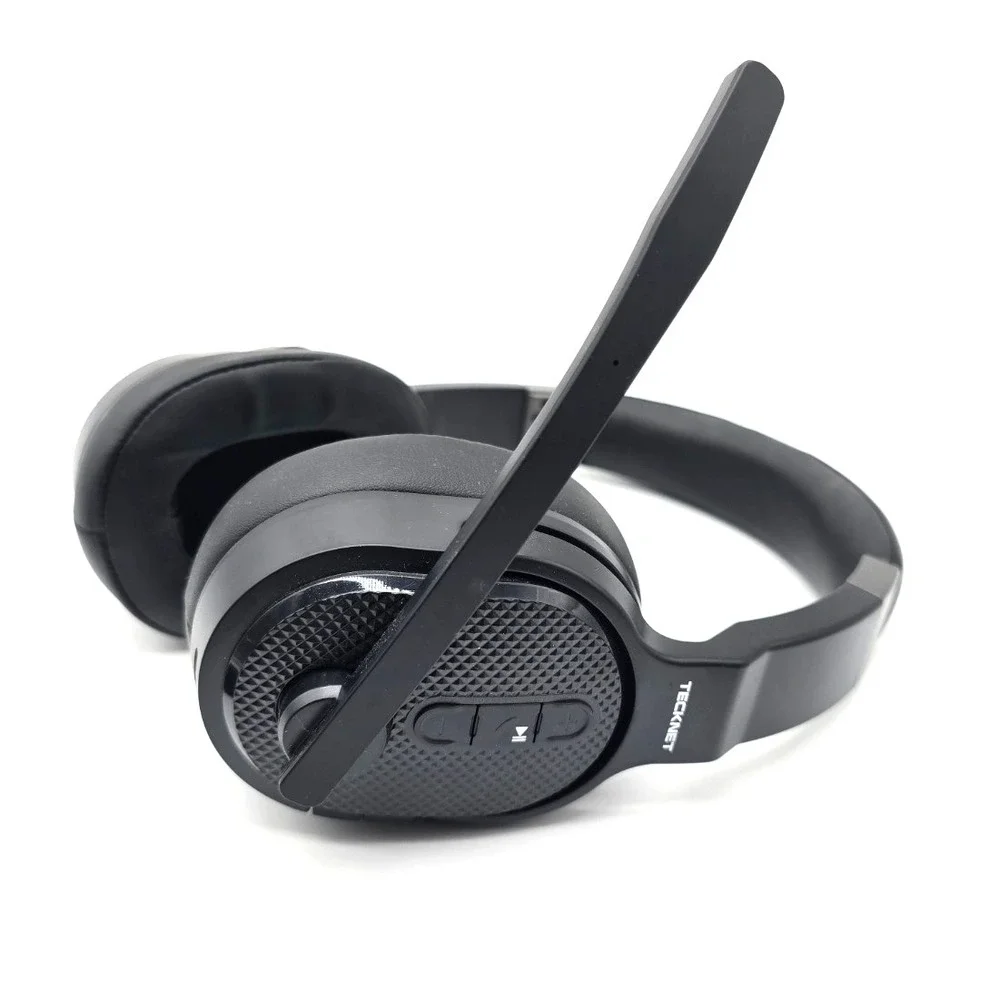 TECKNET Bluetooth Trucker Headset Mic 50H USB‎ Dongle Noise Cancel PC